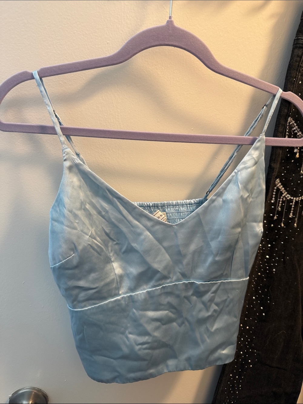 Abercrombie & Fitch Light Blue Satin Cami